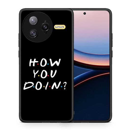 Θήκη Xiaomi Poco F7 Ultra How You Doin από τη Smartfits με σχέδιο στο πίσω μέρος και μαύρο περίβλημα | Xiaomi Poco F7 Ultra How You Doin case with colorful back and black bezels