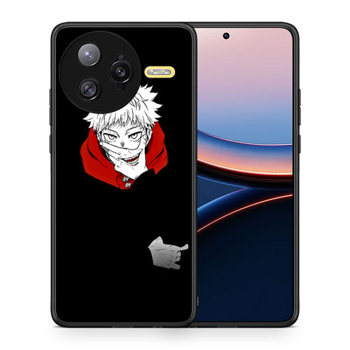 Θήκη Xiaomi Poco F7 Ultra Itadori Anime από τη Smartfits με σχέδιο στο πίσω μέρος και μαύρο περίβλημα | Xiaomi Poco F7 Ultra Itadori Anime case with colorful back and black bezels