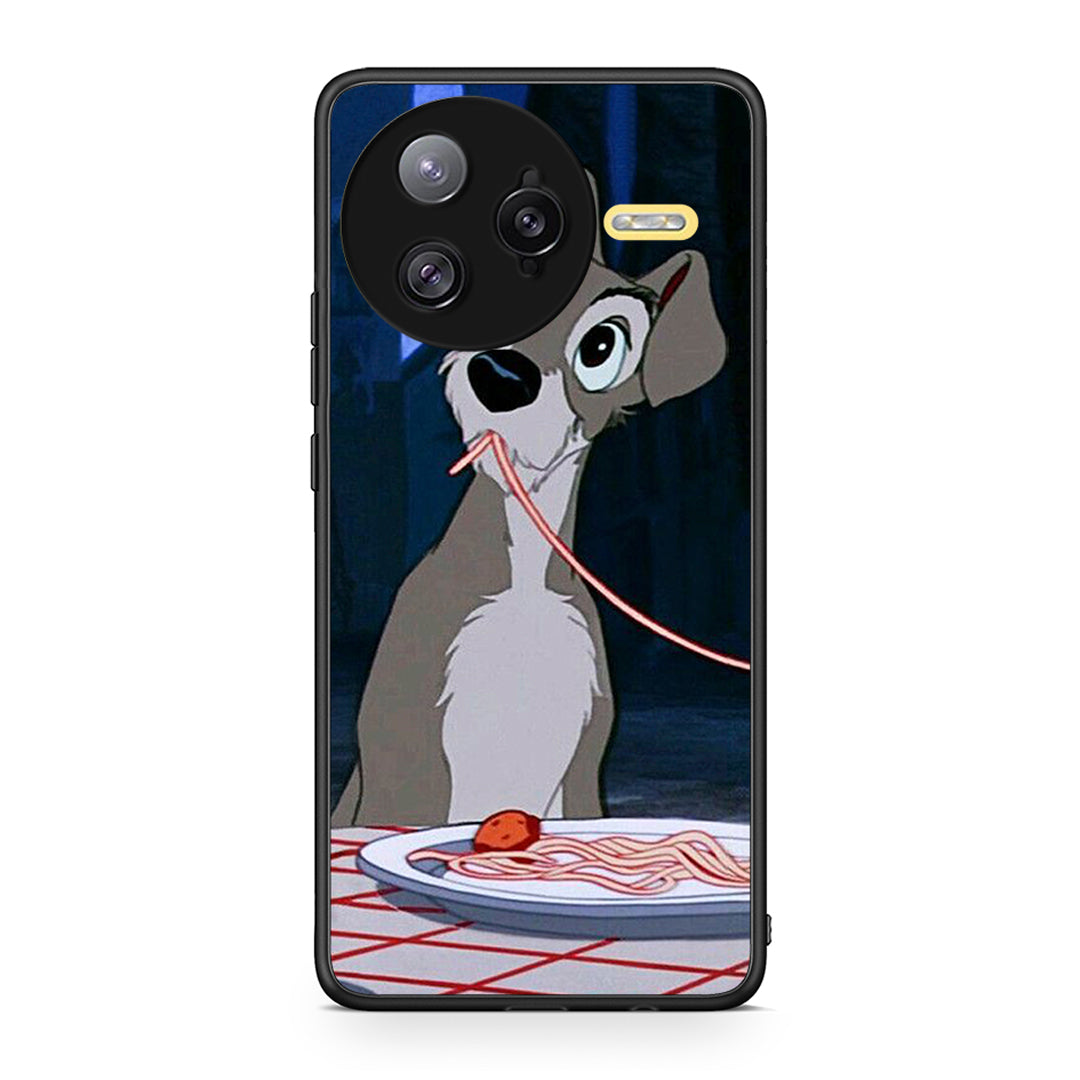 Xiaomi Poco F7 Ultra Lady And Tramp 1 Θήκη Αγίου Βαλεντίνου από τη Smartfits με σχέδιο στο πίσω μέρος και μαύρο περίβλημα | Smartphone case with colorful back and black bezels by Smartfits