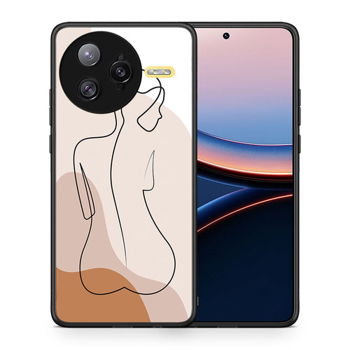 Θήκη Xiaomi Poco F7 Ultra LineArt Woman από τη Smartfits με σχέδιο στο πίσω μέρος και μαύρο περίβλημα | Xiaomi Poco F7 Ultra LineArt Woman case with colorful back and black bezels