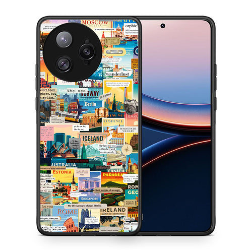 Θήκη Xiaomi Poco F7 Ultra Live To Travel από τη Smartfits με σχέδιο στο πίσω μέρος και μαύρο περίβλημα | Xiaomi Poco F7 Ultra Live To Travel case with colorful back and black bezels