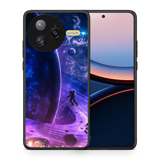 Θήκη Xiaomi Poco F7 Ultra Lost Astronaut από τη Smartfits με σχέδιο στο πίσω μέρος και μαύρο περίβλημα | Xiaomi Poco F7 Ultra Lost Astronaut case with colorful back and black bezels