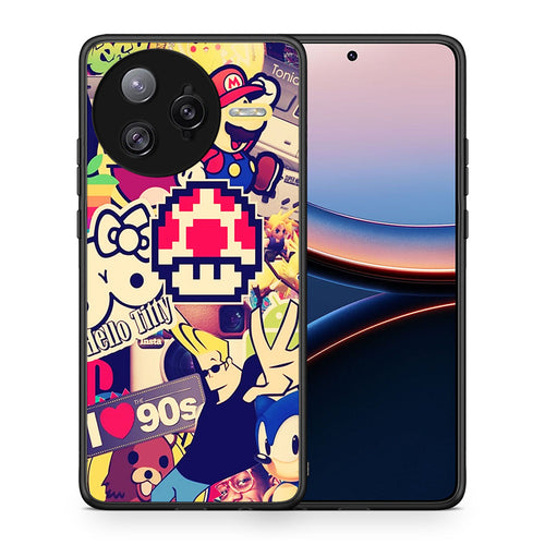 Θήκη Xiaomi Poco F7 Ultra Love The 90s από τη Smartfits με σχέδιο στο πίσω μέρος και μαύρο περίβλημα | Xiaomi Poco F7 Ultra Love The 90s case with colorful back and black bezels