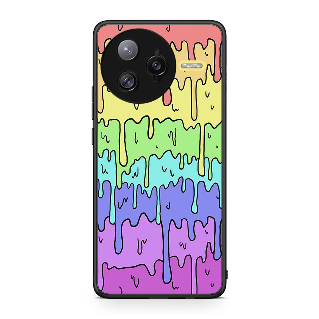 Xiaomi Poco F7 Ultra Melting Rainbow θήκη από τη Smartfits με σχέδιο στο πίσω μέρος και μαύρο περίβλημα | Smartphone case with colorful back and black bezels by Smartfits