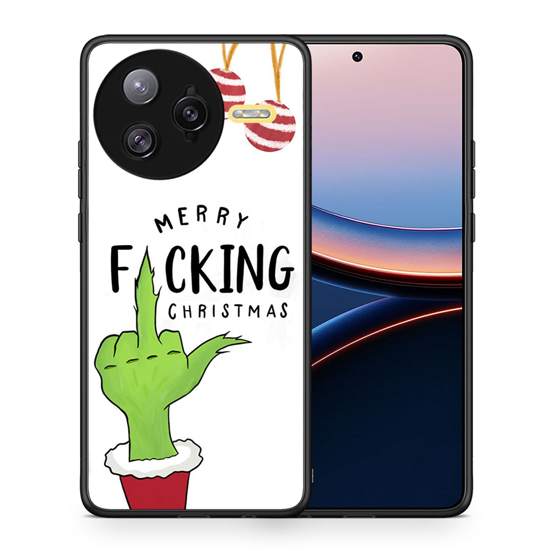Θήκη Xiaomi Poco F7 Ultra Merry F Xmas από τη Smartfits με σχέδιο στο πίσω μέρος και μαύρο περίβλημα | Xiaomi Poco F7 Ultra Merry F Xmas case with colorful back and black bezels
