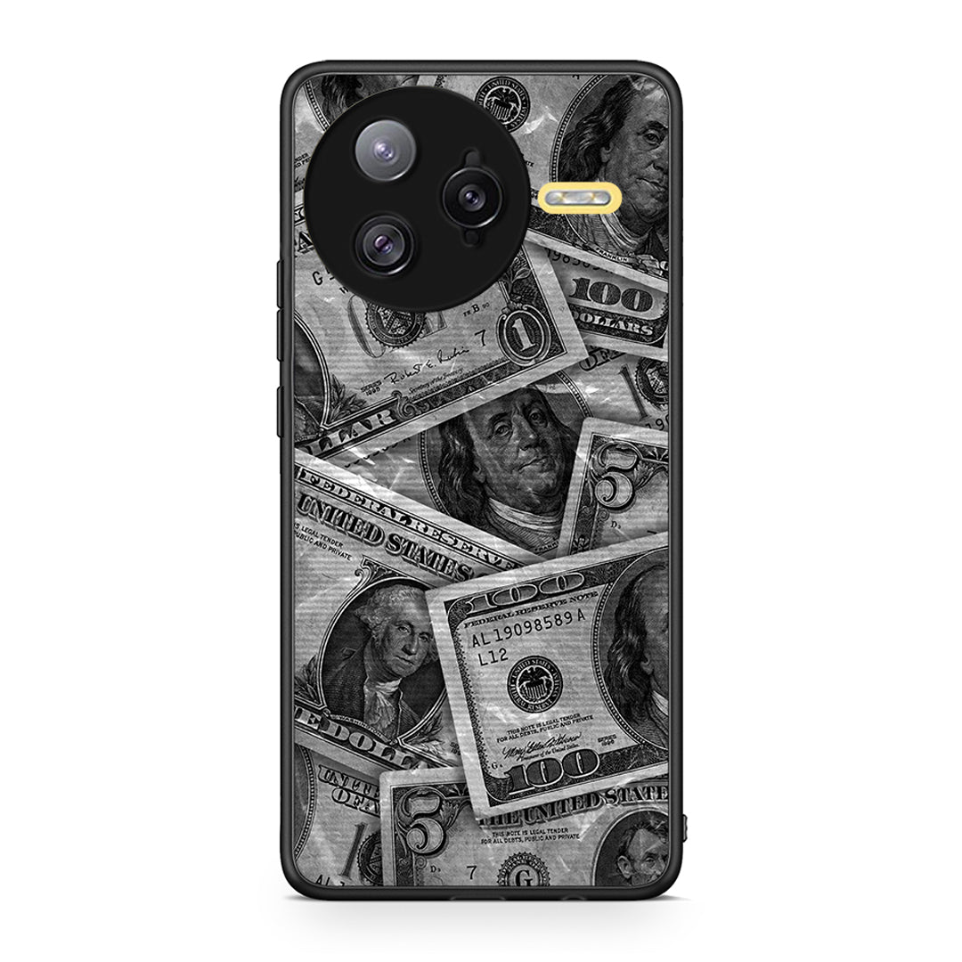 Xiaomi Poco F7 Ultra Money Dollars θήκη από τη Smartfits με σχέδιο στο πίσω μέρος και μαύρο περίβλημα | Smartphone case with colorful back and black bezels by Smartfits