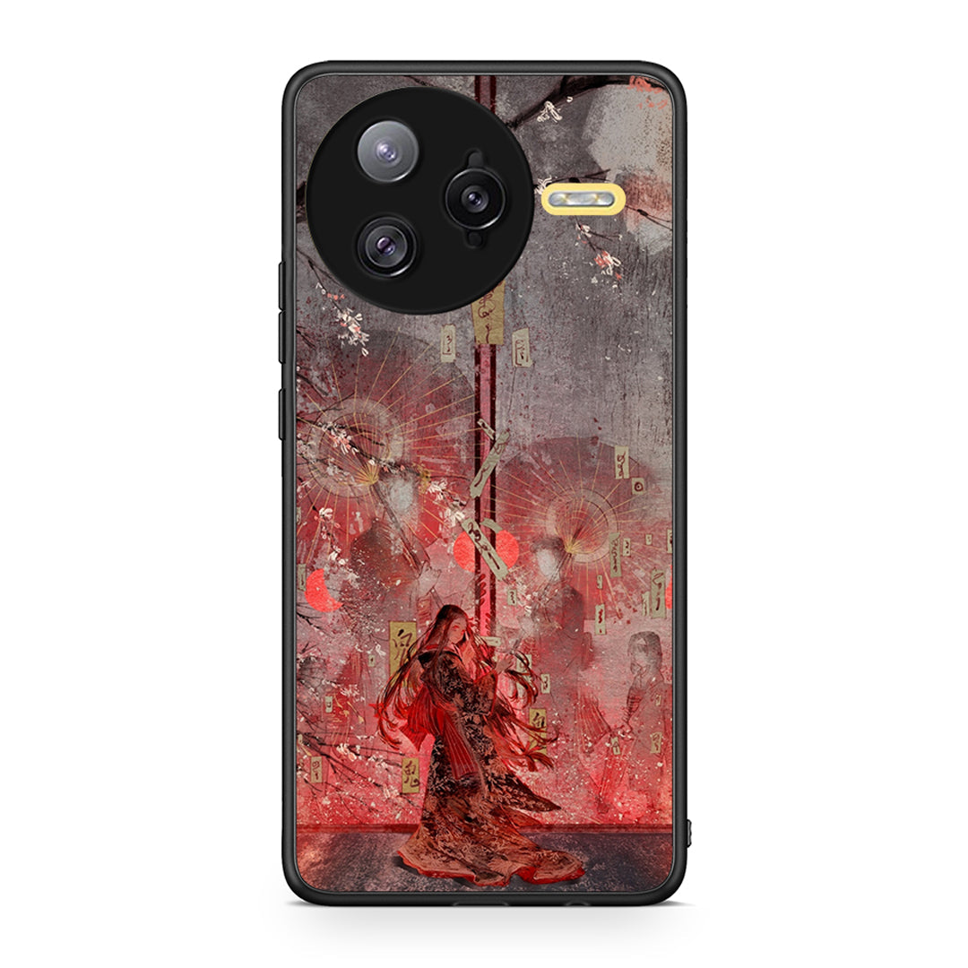 Xiaomi Poco F7 Ultra Nezuko Kamado θήκη από τη Smartfits με σχέδιο στο πίσω μέρος και μαύρο περίβλημα | Smartphone case with colorful back and black bezels by Smartfits