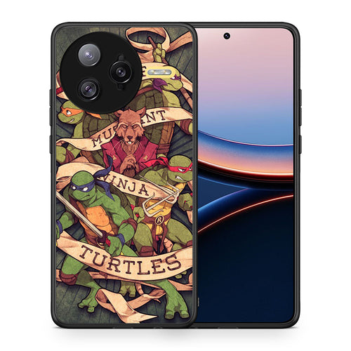 Θήκη Xiaomi Poco F7 Ultra Ninja Turtles από τη Smartfits με σχέδιο στο πίσω μέρος και μαύρο περίβλημα | Xiaomi Poco F7 Ultra Ninja Turtles case with colorful back and black bezels