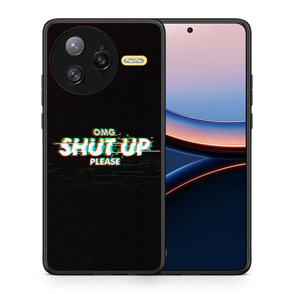 Θήκη Xiaomi Poco F7 Ultra OMG ShutUp από τη Smartfits με σχέδιο στο πίσω μέρος και μαύρο περίβλημα | Xiaomi Poco F7 Ultra OMG ShutUp case with colorful back and black bezels