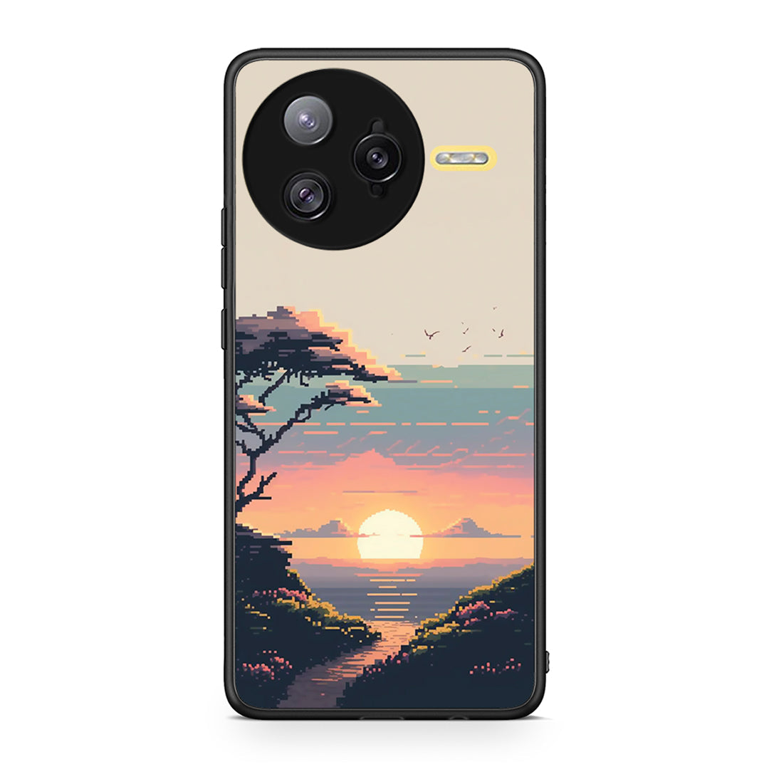 Xiaomi Poco F7 Ultra Pixel Sunset Θήκη από τη Smartfits με σχέδιο στο πίσω μέρος και μαύρο περίβλημα | Smartphone case with colorful back and black bezels by Smartfits