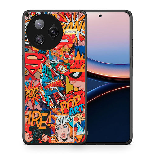 Θήκη Xiaomi Poco F7 Ultra PopArt OMG από τη Smartfits με σχέδιο στο πίσω μέρος και μαύρο περίβλημα | Xiaomi Poco F7 Ultra PopArt OMG case with colorful back and black bezels
