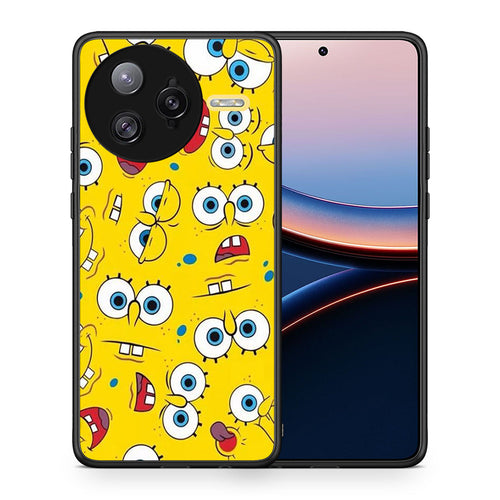 Θήκη Xiaomi Poco F7 Ultra Sponge PopArt από τη Smartfits με σχέδιο στο πίσω μέρος και μαύρο περίβλημα | Xiaomi Poco F7 Ultra Sponge PopArt case with colorful back and black bezels