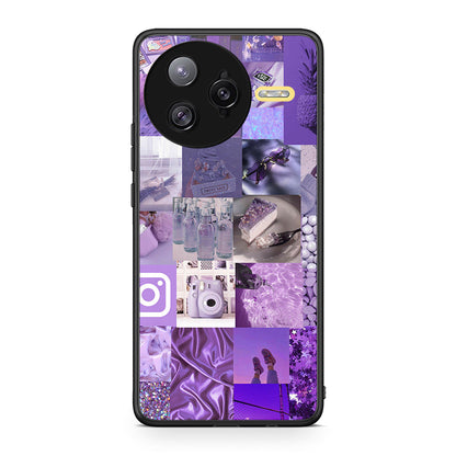 Xiaomi Poco F7 Ultra Purple Aesthetic Collage θήκη από τη Smartfits με σχέδιο στο πίσω μέρος και μαύρο περίβλημα | Smartphone case with colorful back and black bezels by Smartfits