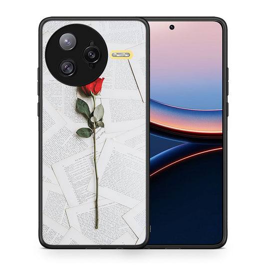 Θήκη Xiaomi Poco F7 Ultra Red Rose από τη Smartfits με σχέδιο στο πίσω μέρος και μαύρο περίβλημα | Xiaomi Poco F7 Ultra Red Rose case with colorful back and black bezels