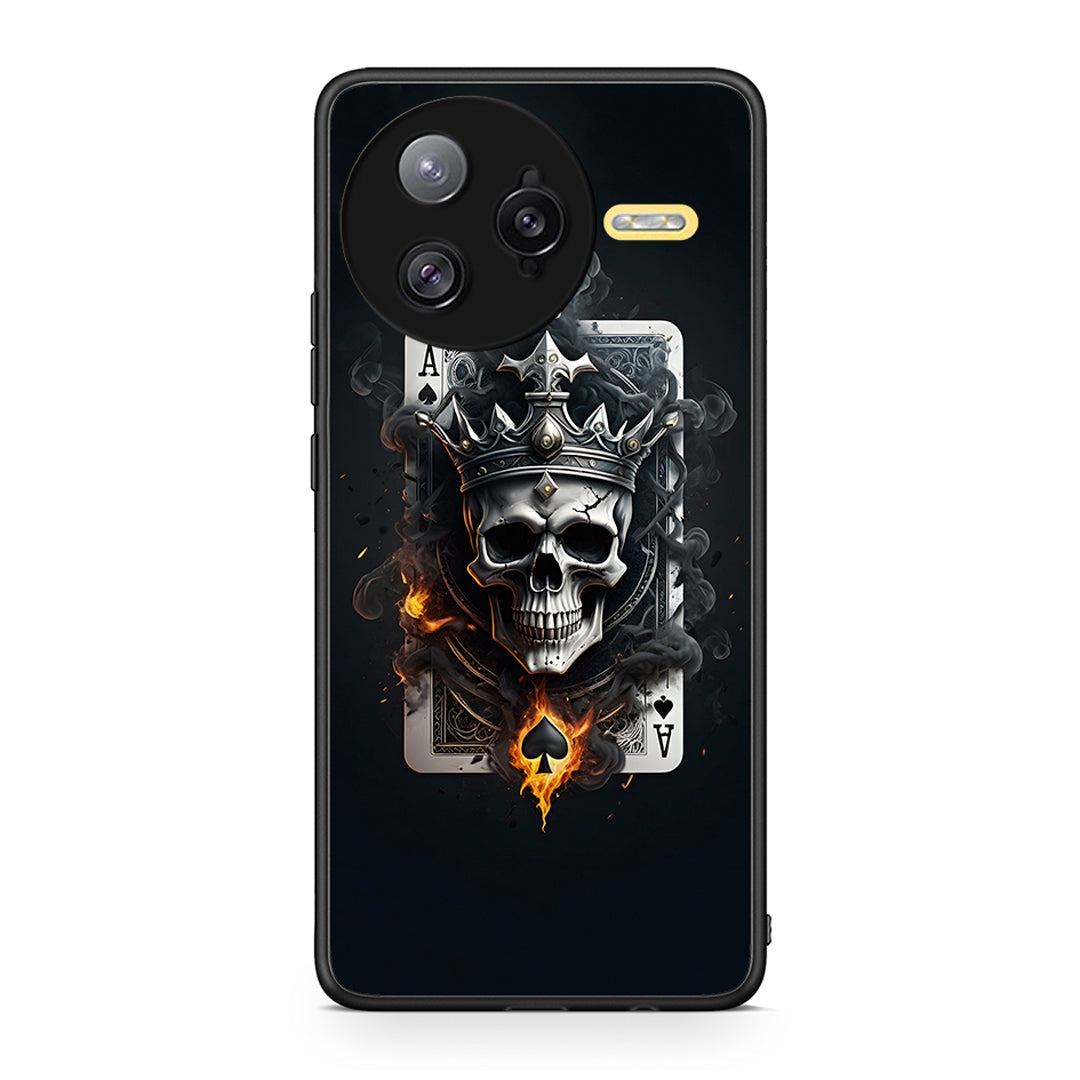Xiaomi Poco F7 Ultra Skull King Ace θήκη από τη Smartfits με σχέδιο στο πίσω μέρος και μαύρο περίβλημα | Smartphone case with colorful back and black bezels by Smartfits