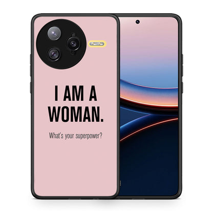 Θήκη Xiaomi Poco F7 Ultra Superpower Woman από τη Smartfits με σχέδιο στο πίσω μέρος και μαύρο περίβλημα | Xiaomi Poco F7 Ultra Superpower Woman case with colorful back and black bezels