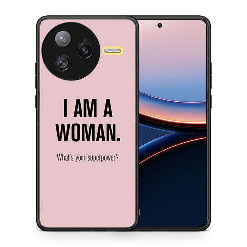 Θήκη Xiaomi Poco F7 Ultra Superpower Woman από τη Smartfits με σχέδιο στο πίσω μέρος και μαύρο περίβλημα | Xiaomi Poco F7 Ultra Superpower Woman case with colorful back and black bezels