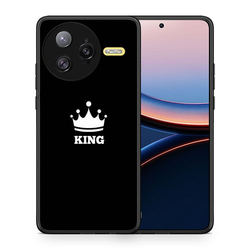 Θήκη Xiaomi Poco F7 Ultra King Valentine από τη Smartfits με σχέδιο στο πίσω μέρος και μαύρο περίβλημα | Xiaomi Poco F7 Ultra King Valentine case with colorful back and black bezels
