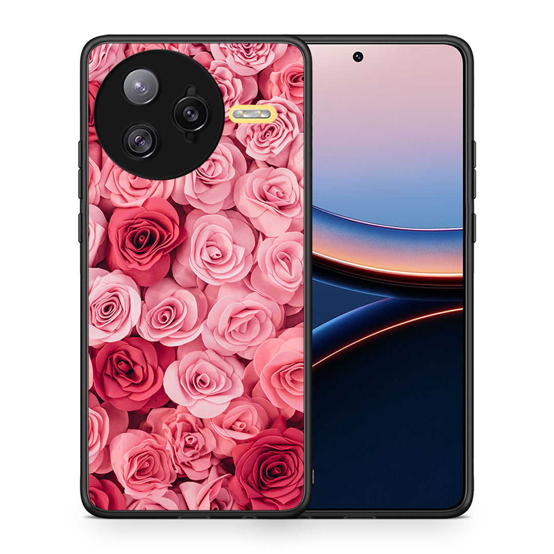 Θήκη Xiaomi Poco F7 Ultra RoseGarden Valentine από τη Smartfits με σχέδιο στο πίσω μέρος και μαύρο περίβλημα | Xiaomi Poco F7 Ultra RoseGarden Valentine case with colorful back and black bezels