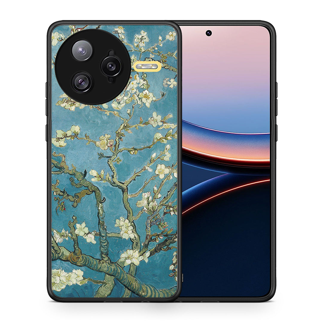 Θήκη Xiaomi Poco F7 Ultra White Blossoms από τη Smartfits με σχέδιο στο πίσω μέρος και μαύρο περίβλημα | Xiaomi Poco F7 Ultra White Blossoms case with colorful back and black bezels