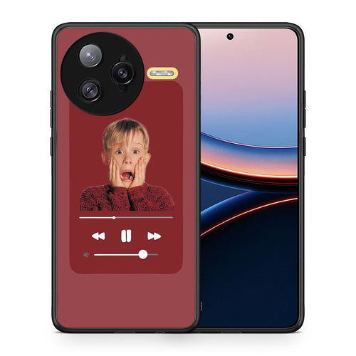 Θήκη Xiaomi Poco F7 Ultra Xmas Alone Music από τη Smartfits με σχέδιο στο πίσω μέρος και μαύρο περίβλημα | Xiaomi Poco F7 Ultra Xmas Alone Music case with colorful back and black bezels