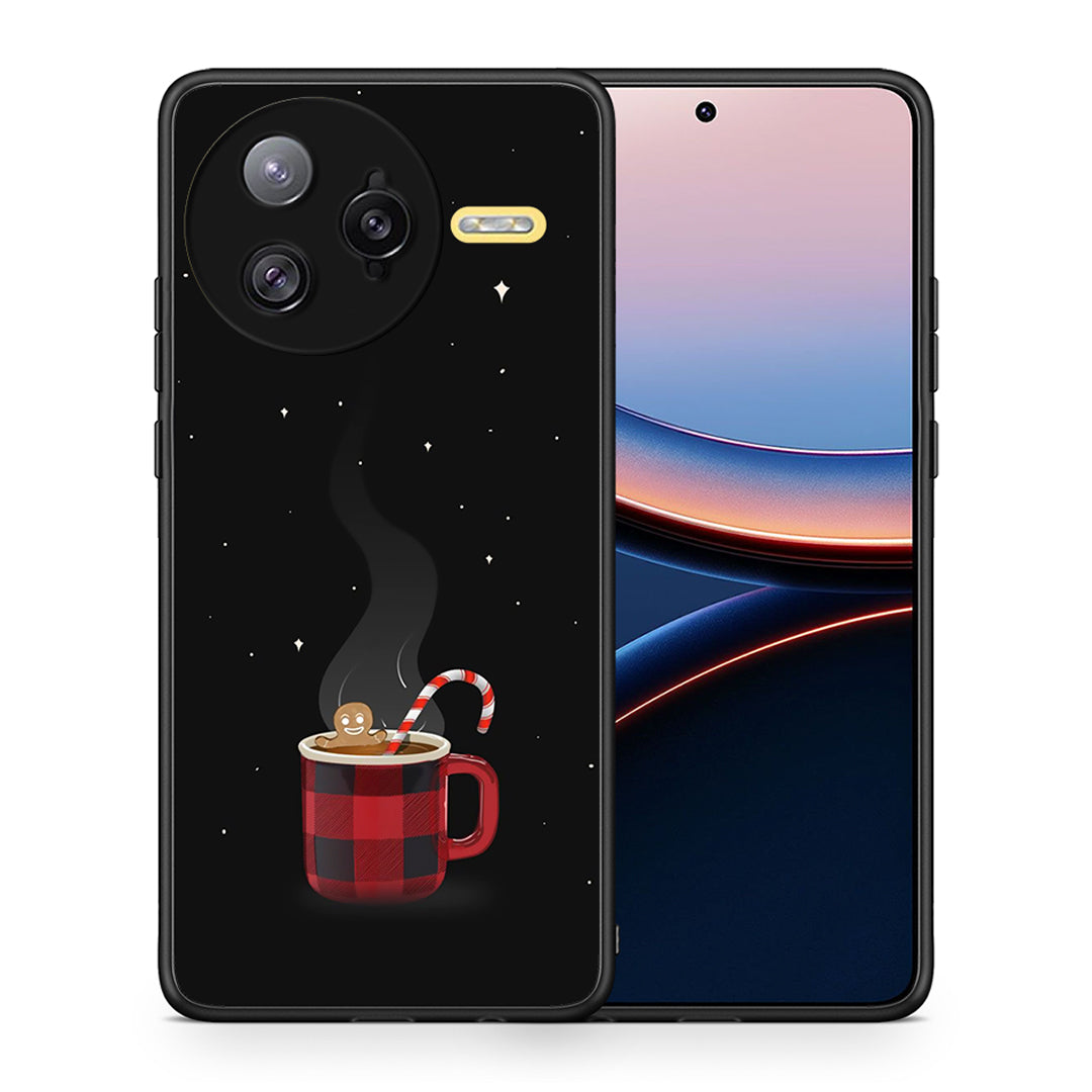 Θήκη Xiaomi Poco F7 Ultra Xmas Bathing από τη Smartfits με σχέδιο στο πίσω μέρος και μαύρο περίβλημα | Xiaomi Poco F7 Ultra Xmas Bathing case with colorful back and black bezels