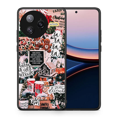 Θήκη Xiaomi Poco F7 Ultra Xmas Habbits από τη Smartfits με σχέδιο στο πίσω μέρος και μαύρο περίβλημα | Xiaomi Poco F7 Ultra Xmas Habbits case with colorful back and black bezels