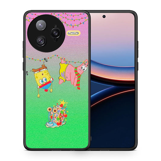 Θήκη Xiaomi Poco F7 Ultra Xmas Lights από τη Smartfits με σχέδιο στο πίσω μέρος και μαύρο περίβλημα | Xiaomi Poco F7 Ultra Xmas Lights case with colorful back and black bezels