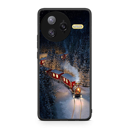 Xiaomi Poco F7 Ultra Xmas Train θήκη από τη Smartfits με σχέδιο στο πίσω μέρος και μαύρο περίβλημα | Smartphone case with colorful back and black bezels by Smartfits