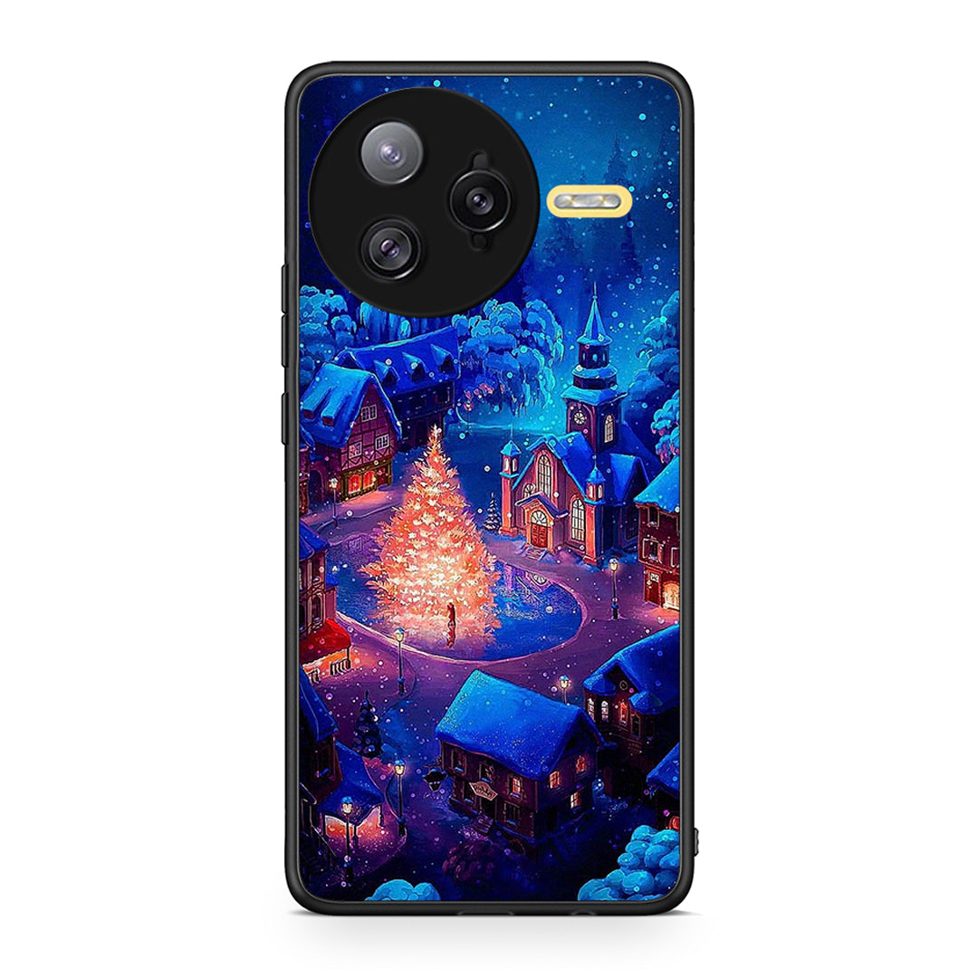 Xiaomi Poco F7 Ultra Xmas Village θήκη από τη Smartfits με σχέδιο στο πίσω μέρος και μαύρο περίβλημα | Smartphone case with colorful back and black bezels by Smartfits