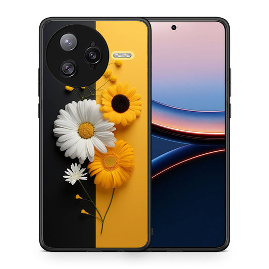 Θήκη Xiaomi Poco F7 Ultra Yellow Daisies από τη Smartfits με σχέδιο στο πίσω μέρος και μαύρο περίβλημα | Xiaomi Poco F7 Ultra Yellow Daisies case with colorful back and black bezels