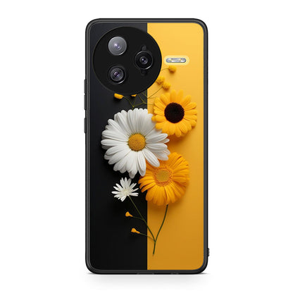Xiaomi Poco F7 Ultra Yellow Daisies θήκη από τη Smartfits με σχέδιο στο πίσω μέρος και μαύρο περίβλημα | Smartphone case with colorful back and black bezels by Smartfits