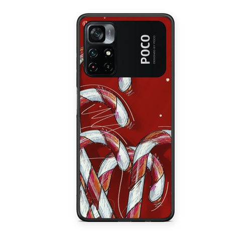 Θήκη Xiaomi Poco M4 Pro 4G Candy Cane από τη Smartfits με σχέδιο στο πίσω μέρος και μαύρο περίβλημα | Xiaomi Poco M4 Pro 4G Candy Cane case with colorful back and black bezels