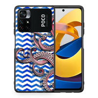 Thumbnail for Θήκη Xiaomi Poco M4 Pro 4G Chevron Devilfish από τη Smartfits με σχέδιο στο πίσω μέρος και μαύρο περίβλημα | Xiaomi Poco M4 Pro 4G Chevron Devilfish case with colorful back and black bezels