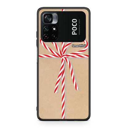 Xiaomi Poco M4 Pro 4G Christmas Gift θήκη από τη Smartfits με σχέδιο στο πίσω μέρος και μαύρο περίβλημα | Smartphone case with colorful back and black bezels by Smartfits