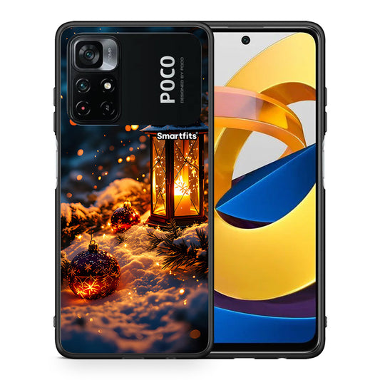 Θήκη Xiaomi Poco M4 Pro 4G Christmas Ornaments από τη Smartfits με σχέδιο στο πίσω μέρος και μαύρο περίβλημα | Xiaomi Poco M4 Pro 4G Christmas Ornaments case with colorful back and black bezels