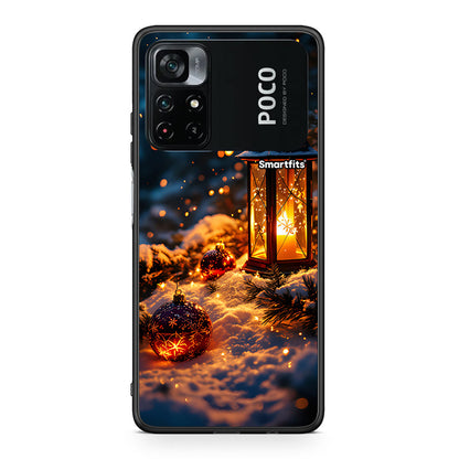 Xiaomi Poco M4 Pro 4G Christmas Ornaments θήκη από τη Smartfits με σχέδιο στο πίσω μέρος και μαύρο περίβλημα | Smartphone case with colorful back and black bezels by Smartfits