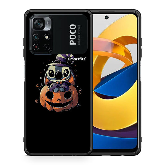 Θήκη Xiaomi Poco M4 Pro 4G Halloween Stitch από τη Smartfits με σχέδιο στο πίσω μέρος και μαύρο περίβλημα | Xiaomi Poco M4 Pro 4G Halloween Stitch case with colorful back and black bezels