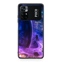 Thumbnail for Xiaomi Poco M4 Pro 4G Lost Astronaut θήκη από τη Smartfits με σχέδιο στο πίσω μέρος και μαύρο περίβλημα | Smartphone case with colorful back and black bezels by Smartfits