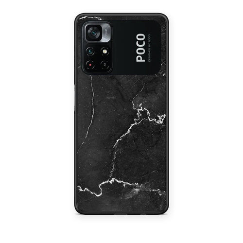 Θήκη Xiaomi Poco M4 Pro 4G Marble Black από τη Smartfits με σχέδιο στο πίσω μέρος και μαύρο περίβλημα | Xiaomi Poco M4 Pro 4G Marble Black case with colorful back and black bezels