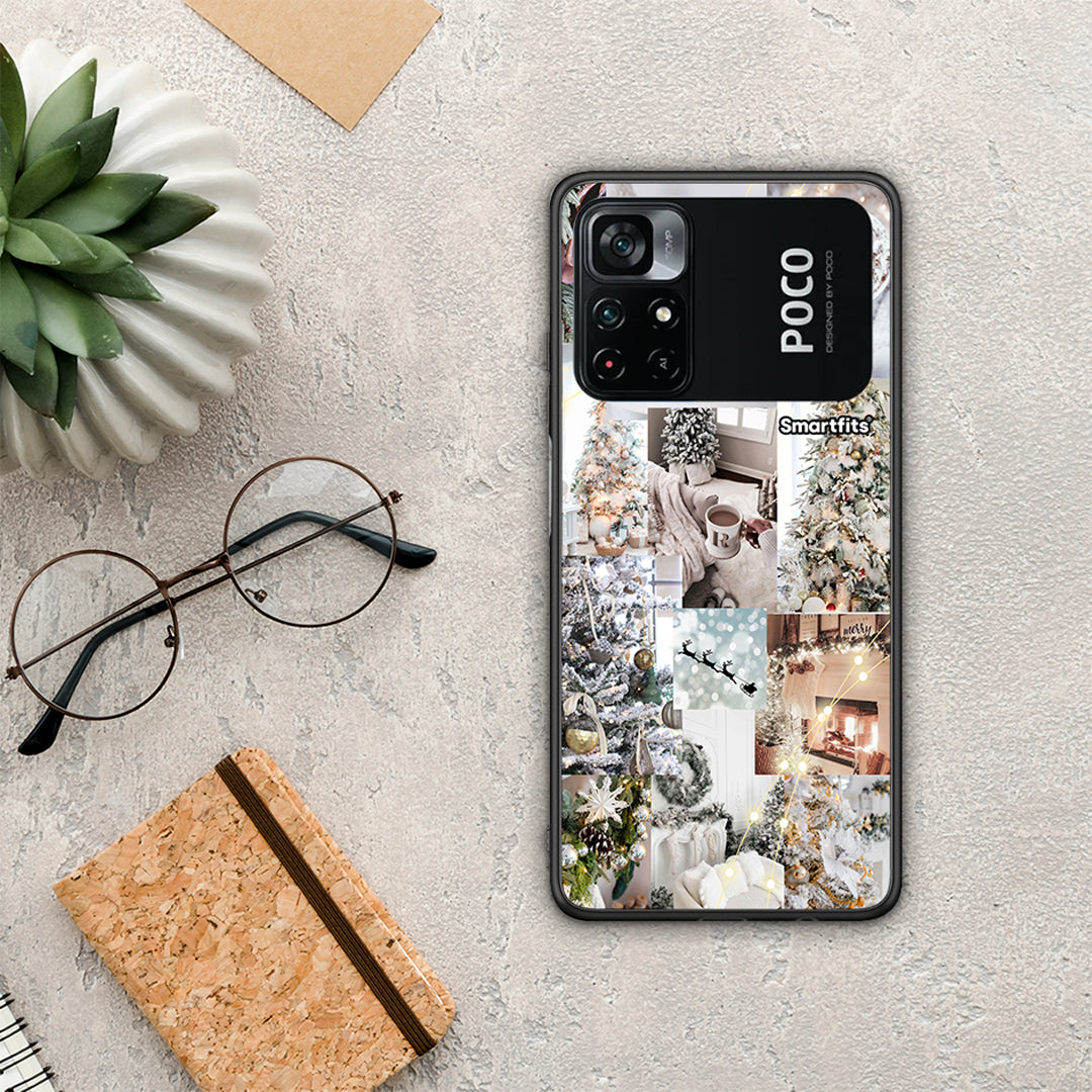 White Christmas - Xiaomi Poco M4 Pro 4G θήκη