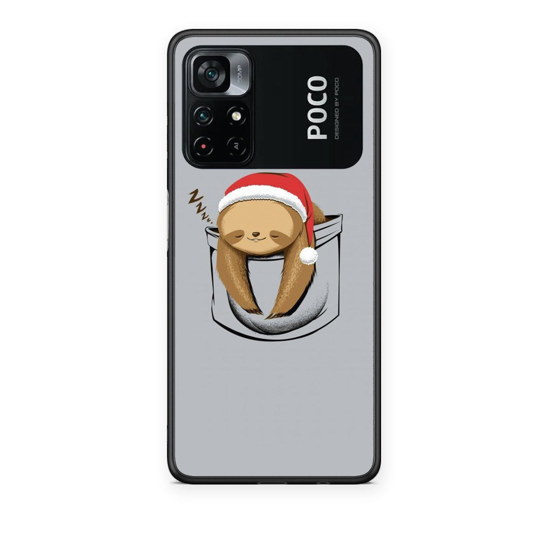 Θήκη Xiaomi Poco M4 Pro 4G Xmas Zzzz από τη Smartfits με σχέδιο στο πίσω μέρος και μαύρο περίβλημα | Xiaomi Poco M4 Pro 4G Xmas Zzzz case with colorful back and black bezels