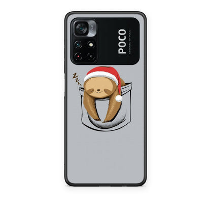 Θήκη Xiaomi Poco M4 Pro 4G Xmas Zzzz από τη Smartfits με σχέδιο στο πίσω μέρος και μαύρο περίβλημα | Xiaomi Poco M4 Pro 4G Xmas Zzzz case with colorful back and black bezels