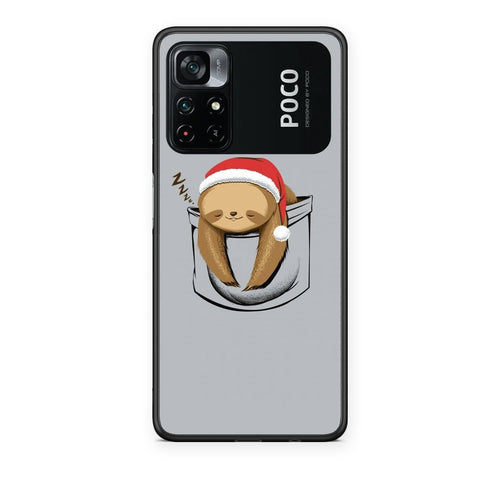 Θήκη Xiaomi Poco M4 Pro 4G Xmas Zzzz από τη Smartfits με σχέδιο στο πίσω μέρος και μαύρο περίβλημα | Xiaomi Poco M4 Pro 4G Xmas Zzzz case with colorful back and black bezels
