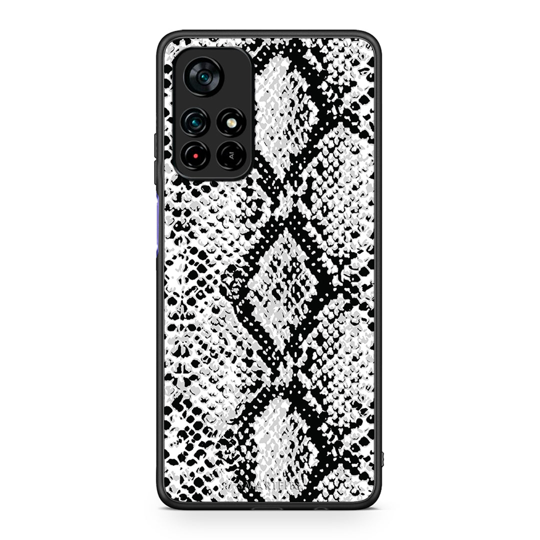 24 - Xiaomi Poco M4 Pro 5G White Snake Animal case, cover, bumper