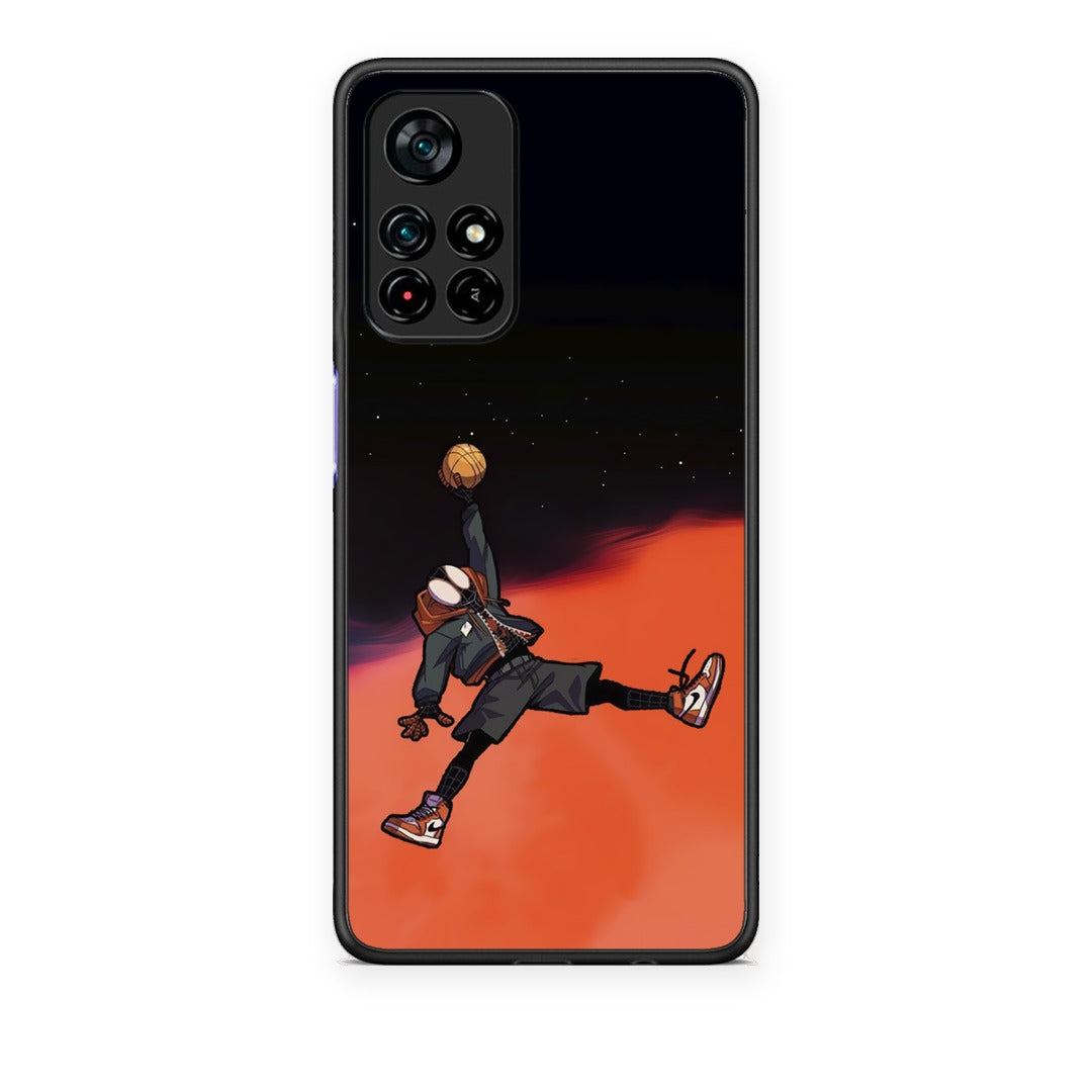 Θήκη Xiaomi Redmi Note 11S 5G Basketball Hero από τη Smartfits με σχέδιο στο πίσω μέρος και μαύρο περίβλημα | Xiaomi Redmi Note 11S 5G Basketball Hero case with colorful back and black bezels