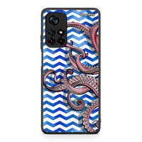 Thumbnail for Xiaomi Poco M4 Pro 5G Chevron Devilfish θήκη από τη Smartfits με σχέδιο στο πίσω μέρος και μαύρο περίβλημα | Smartphone case with colorful back and black bezels by Smartfits