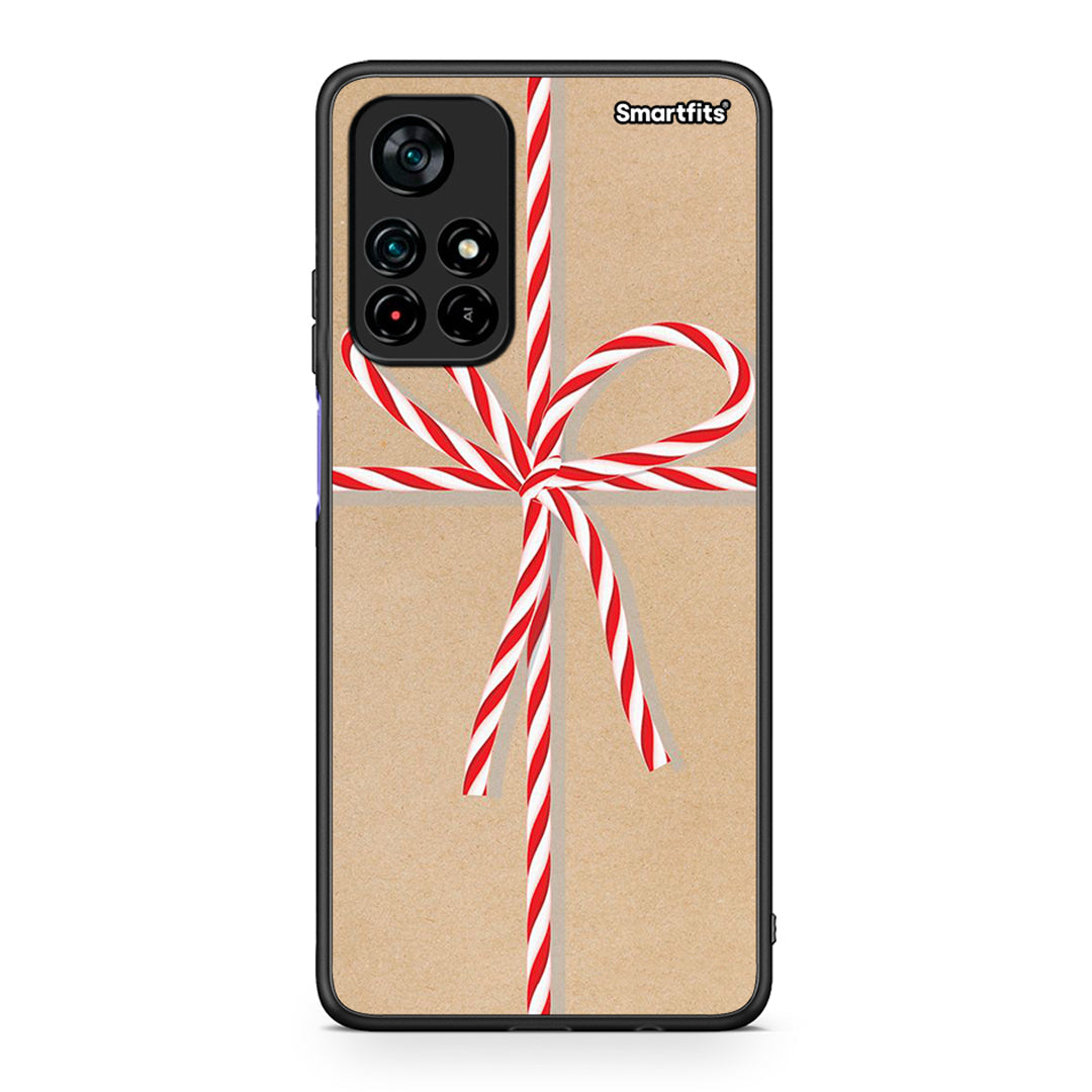 Xiaomi Poco M4 Pro 5G Christmas Gift θήκη από τη Smartfits με σχέδιο στο πίσω μέρος και μαύρο περίβλημα | Smartphone case with colorful back and black bezels by Smartfits