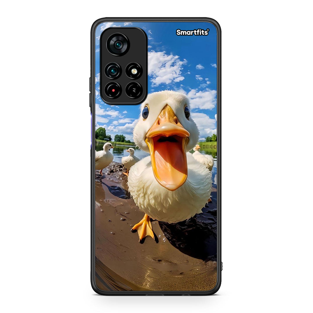 Xiaomi Poco M4 Pro 5G Duck Face θήκη από τη Smartfits με σχέδιο στο πίσω μέρος και μαύρο περίβλημα | Smartphone case with colorful back and black bezels by Smartfits