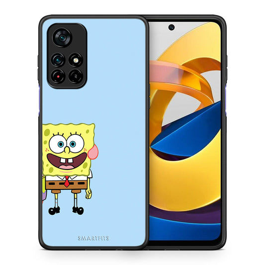 Θήκη Xiaomi Poco M4 Pro 5G Friends Bob από τη Smartfits με σχέδιο στο πίσω μέρος και μαύρο περίβλημα | Xiaomi Poco M4 Pro 5G Friends Bob case with colorful back and black bezels